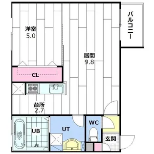 ange-rose(アンジュ・ロゼ)【4階】の間取り