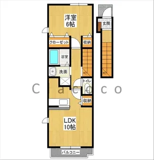 パインハイツ A【2階】の間取り