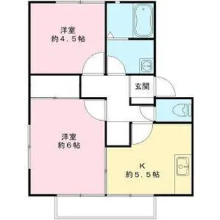 サンガーデンカネコC【1階】の間取り
