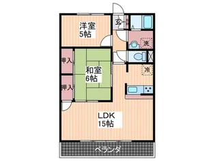 ヴィラ高須【4階】の間取り