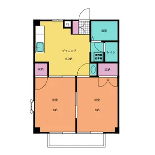 グランドハイツ市川B【1階】の間取り