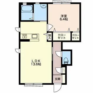 CORTE DEL SOLE A【1階】の間取り