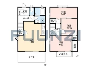 曽谷タウンハウスの間取り
