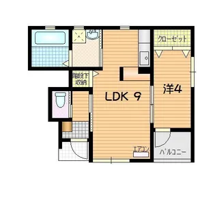 ブルージュ青山【1階】の間取り