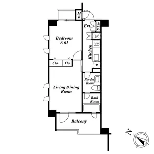 KDXレジデンス品川シーサイド【2階】の間取り