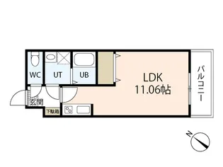 セブンプロート庚午北【1階】の間取り