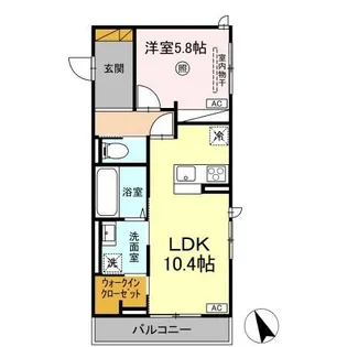 D s LIEN (ディ-ズリアン) E【3階】の間取り