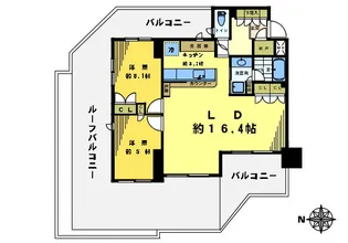 THEパームス東中野・エアリィタワー【7階】の間取り