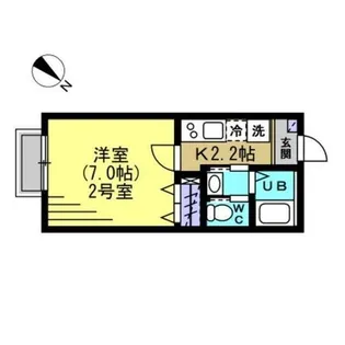 ドムス都賀【1階】の間取り