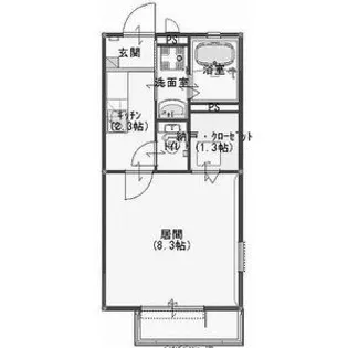 メゾンHANAMARU B棟【2階】の間取り