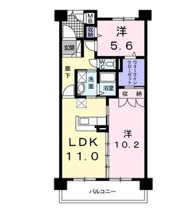 アーデントグレイス【2階】の間取り