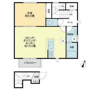アーク世田谷代田A棟【2階】の間取り