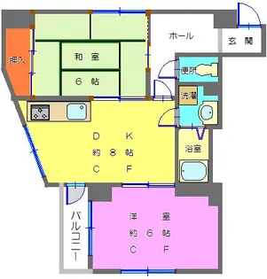 コーポ葉山【2階】の間取り