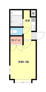 ロード上大川前【2階】の間取り