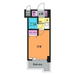 ライオンズマンション本厚木第3【6階】の間取り