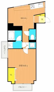 シャンボール武蔵小山【4階】の間取り