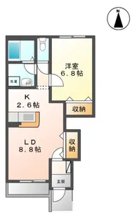 ファインシアB【1階】の間取り