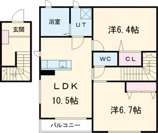 ディアコート C【2階】の間取り