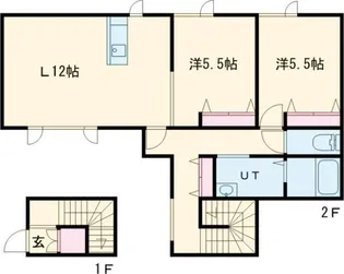 レガーロ緑町B棟【2階】の間取り