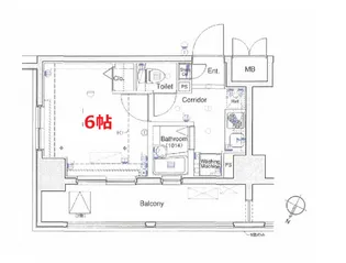L-Flat田町【8階】の間取り
