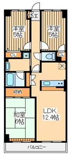 トーア・シティー壱番館【6階】の間取り