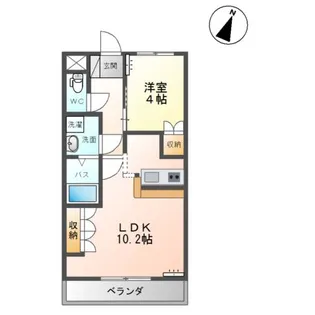 サンロード・S【1階】の間取り
