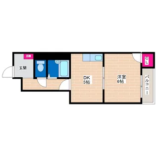 ハイツパインリバー【3階】の間取り