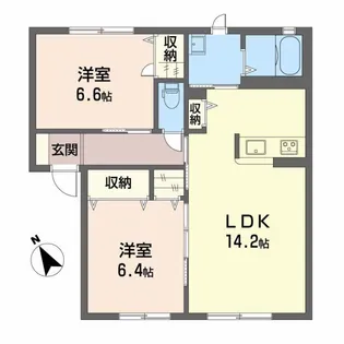 ミズキ A【1階】の間取り
