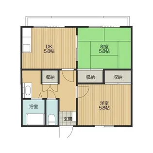 ライフヴィラII【2階】の間取り
