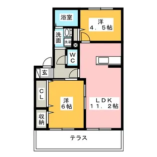 ユーメゾン【1階】の間取り