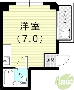 岡山マンション【2階】の間取り