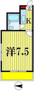鳥山松戸ハイツ【5階】の間取り