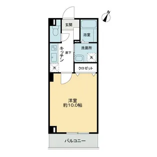 フィネス出来島【1階】の間取り