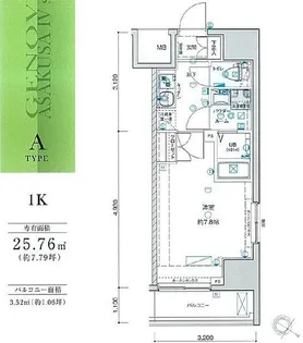 GENOVIA板橋skygarden【3階】の間取り