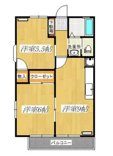 コンドレア吉井B棟【1階】の間取り