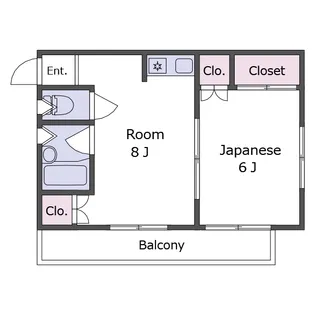メゾンヤマモト【2階】の間取り