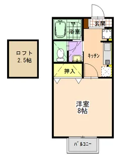 エステート中島II【2階】の間取り