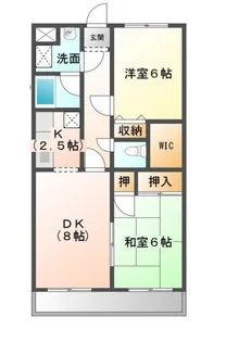 ロイヤルコーポ椿森【2階】の間取り