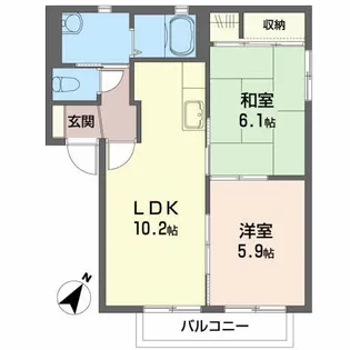 ベルハイムV【2階】の間取り