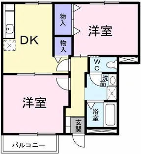 フォレストサイドII番館【1階】の間取り