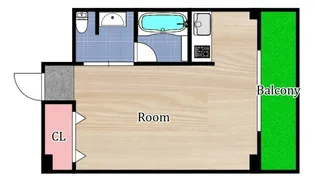 アマントリビエールシギノ【5階】の間取り