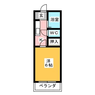 リバーサイド弐番館【3階】の間取り