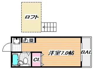 ニューアローズMII【2階】の間取り