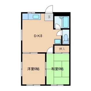 ハイツNARA【1階】の間取り