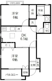 Life館ボナール B【1階】の間取り