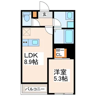 BRAVEBASE砂原II【2階】の間取り