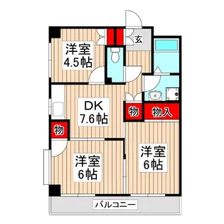 アリエス町田【1階】の間取り