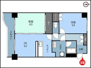アクシス駅南イースト【3階】の間取り