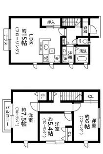 サウスソシアG棟【1階】の間取り