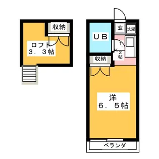 泉ハイツ【1階】の間取り